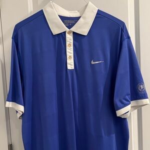 Nike Golf Royal Blue and White Men's Polo Shirt